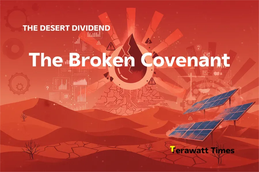 The Broken Covenant: Water, Risk, and the Future of Desert Solar