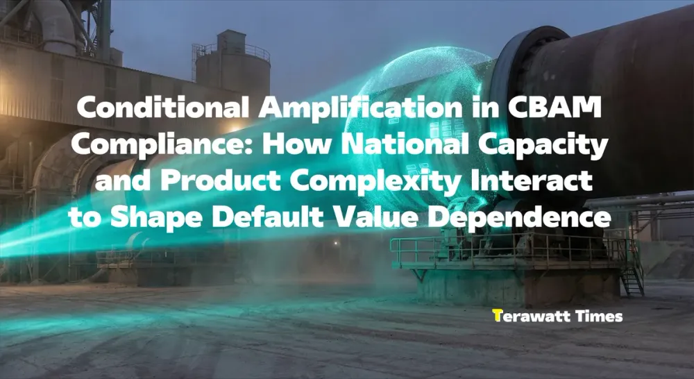 Conditional Amplification in CBAM Compliance: How National Capacity and Product Complexity Interact to Shape Default Value Dependence