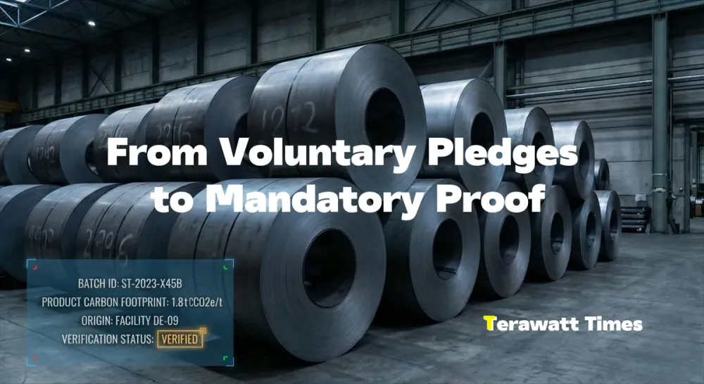 From Voluntary Pledges to Mandatory Proof: CBAM, DPP, and the Rise of Verification Imperium