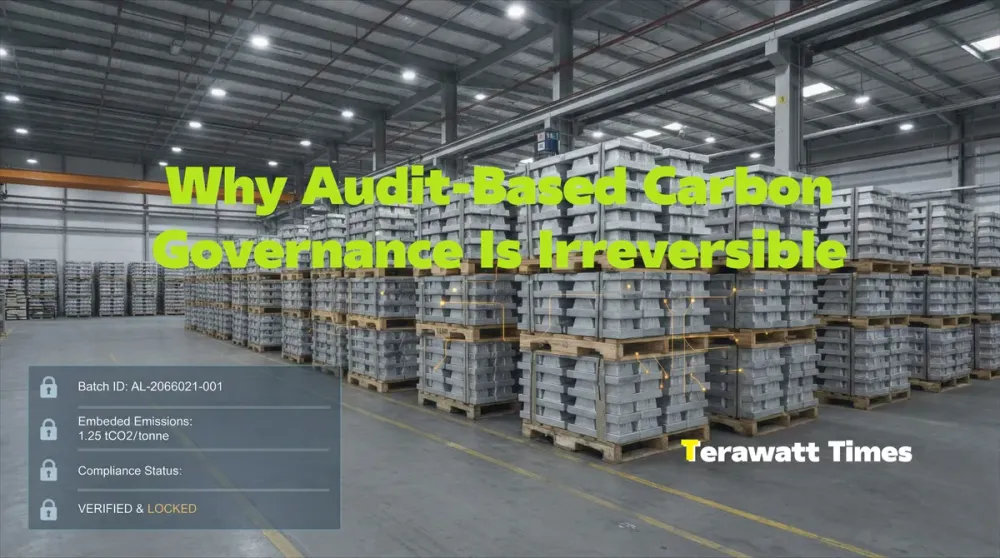 Why Audit-Based Carbon Governance Is Irreversible: Trust Bankruptcy, Carbon Budgets, and the Transparency Threshold