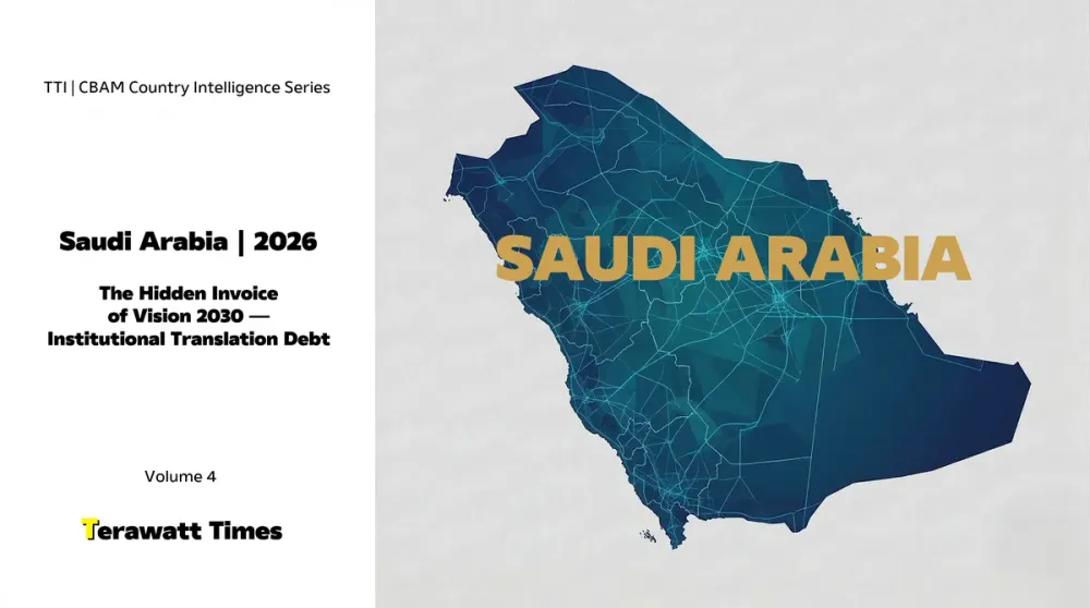 CBAM Country Intelligence Saudi Arabia 2026: The Hidden Invoice of Vision 2030 — Institutional Translation Debt
