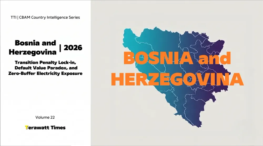 CBAM Country Intelligence Bosnia and Herzegovina 2026: Transition Penalty Lock-in, Default Value Paradox, and Zero-Buffer Electricity Exposure
