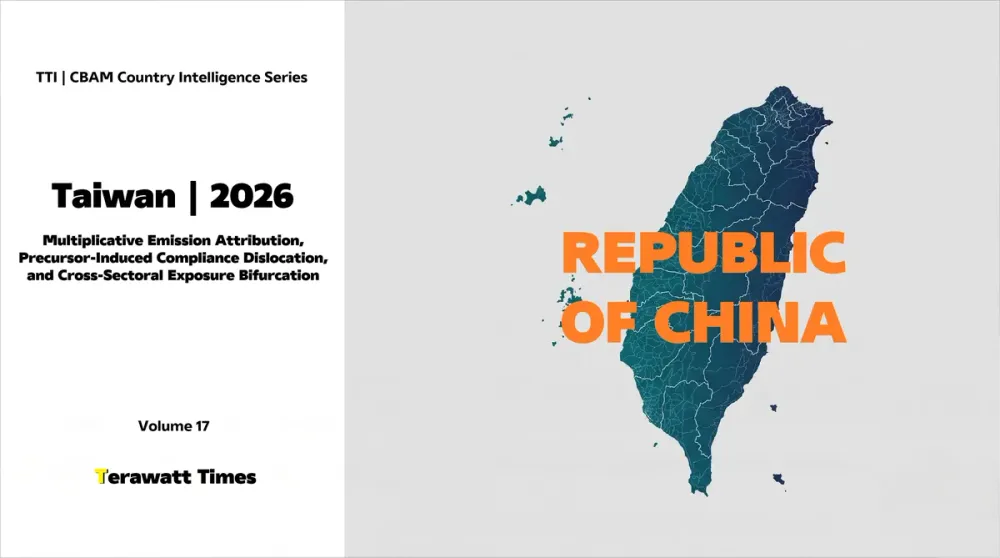 CBAM Country Intelligence Taiwan 2026: Multiplicative Emission Attribution, Precursor-Induced Compliance Dislocation, and Cross-Sectoral Exposure Bifurcation