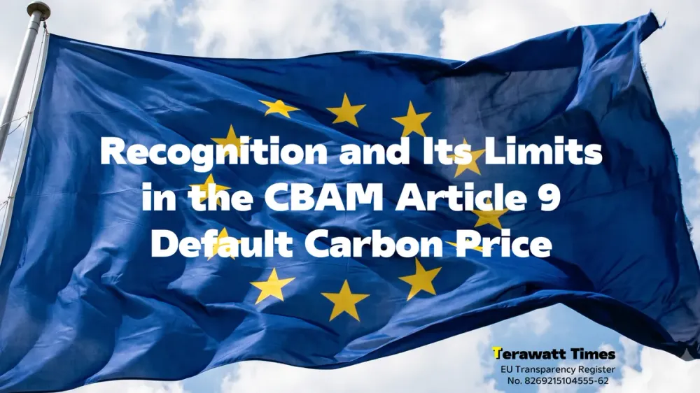 Recognition and Its Limits in the CBAM Article 9 Default Carbon Price: A Per-Origin Translation Component