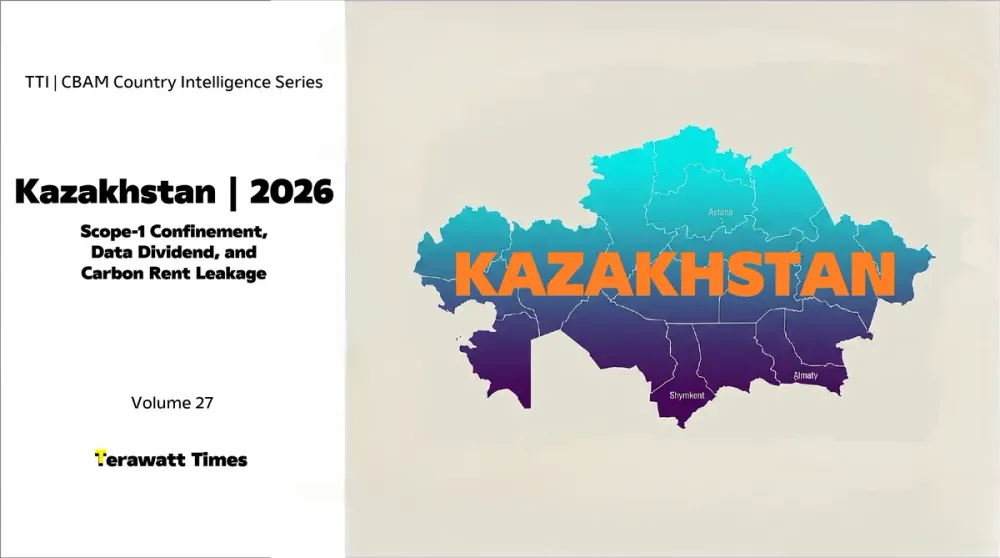 CBAM Country Intelligence Kazakhstan 2026: Scope-1 Confinement, Data Dividend, and Carbon Rent Leakage