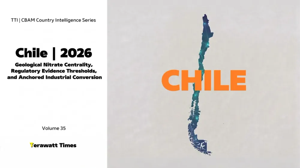CBAM Country Intelligence Chile 2026: Geological Nitrate Centrality, Regulatory Evidence Thresholds, and Anchored Industrial Conversion