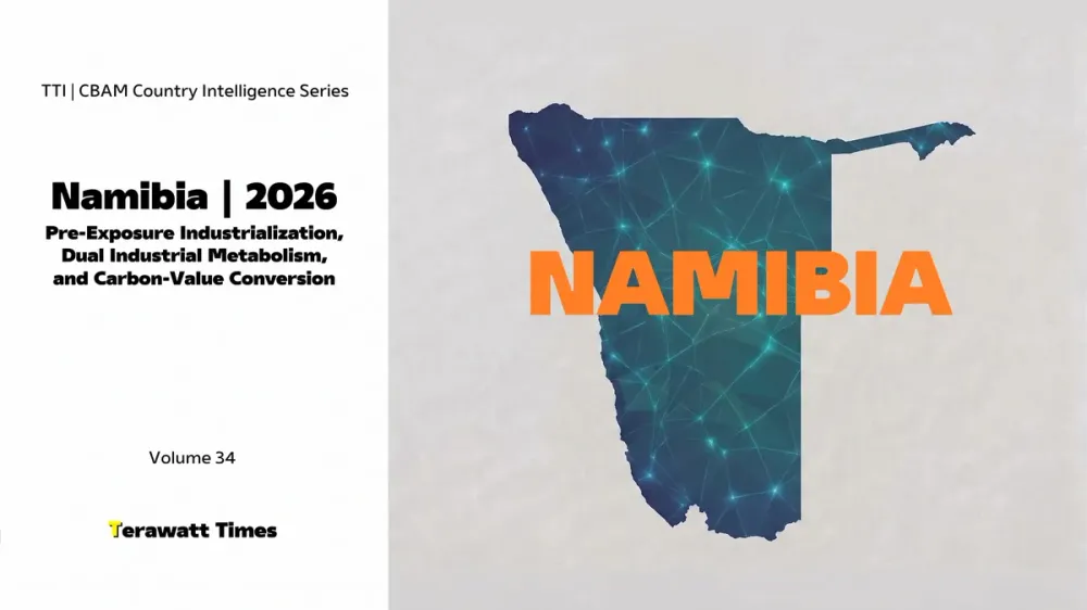 CBAM Country Intelligence Namibia 2026: Pre-Exposure Industrialization, Dual Industrial Metabolism, and Carbon-Value Conversion