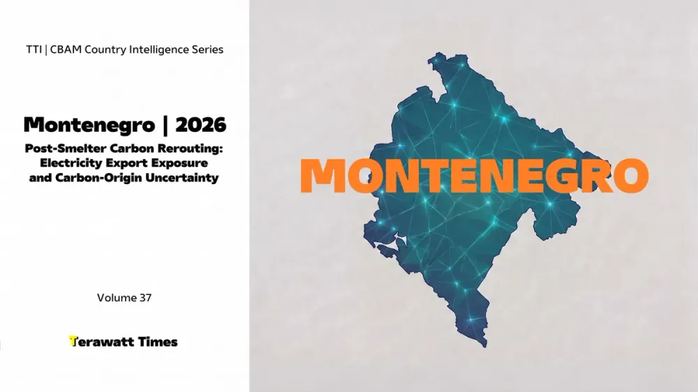 CBAM Country Intelligence Montenegro 2026: Post-Smelter Carbon Rerouting: Electricity Export Exposure and Carbon-Origin Uncertainty
