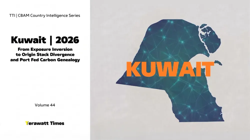 CBAM Country Intelligence Kuwait 2026: From Exposure Inversion to Origin Stack Divergence and Port-Fed Carbon Genealogy