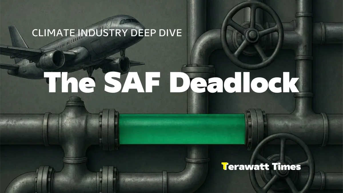 The SAF Deadlock: Why Aviation’s Only Drop-in Climate Solution Is Trapped in a Systemic Failure