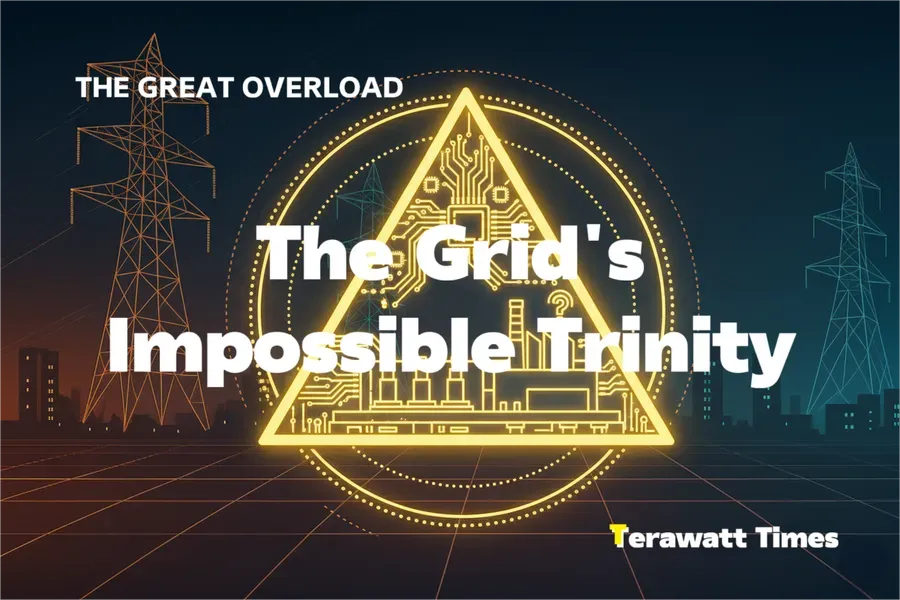 The Grid's Impossible Trinity: When Huang's Law Meets Infrastructure Law