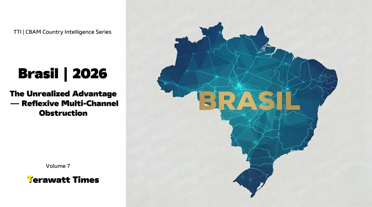 CBAM Country Intelligence Brazil 2026: The Unrealized Advantage — Reflexive Multi-Channel Obstruction