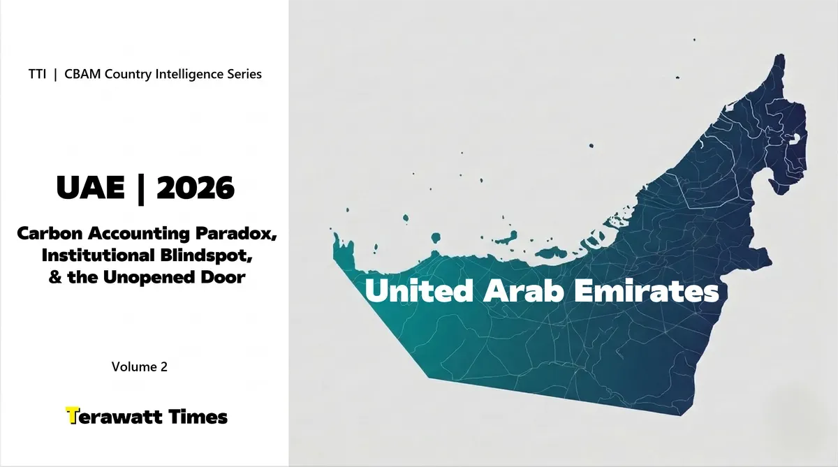 CBAM Country Intelligence UAE 2026: Carbon Accounting Paradox, Institutional Blindspot, and the Unopened Door
