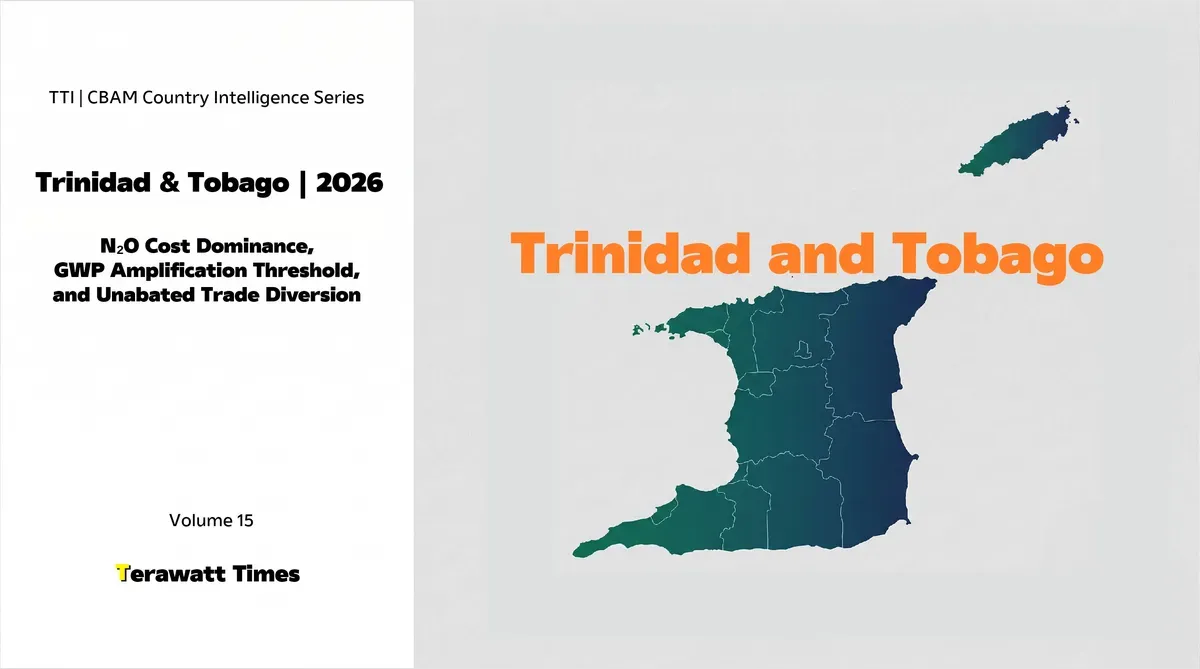 CBAM Country Intelligence Trinidad and Tobago 2026: N₂O Cost Dominance, GWP Amplification Threshold, and Unabated Trade Diversion