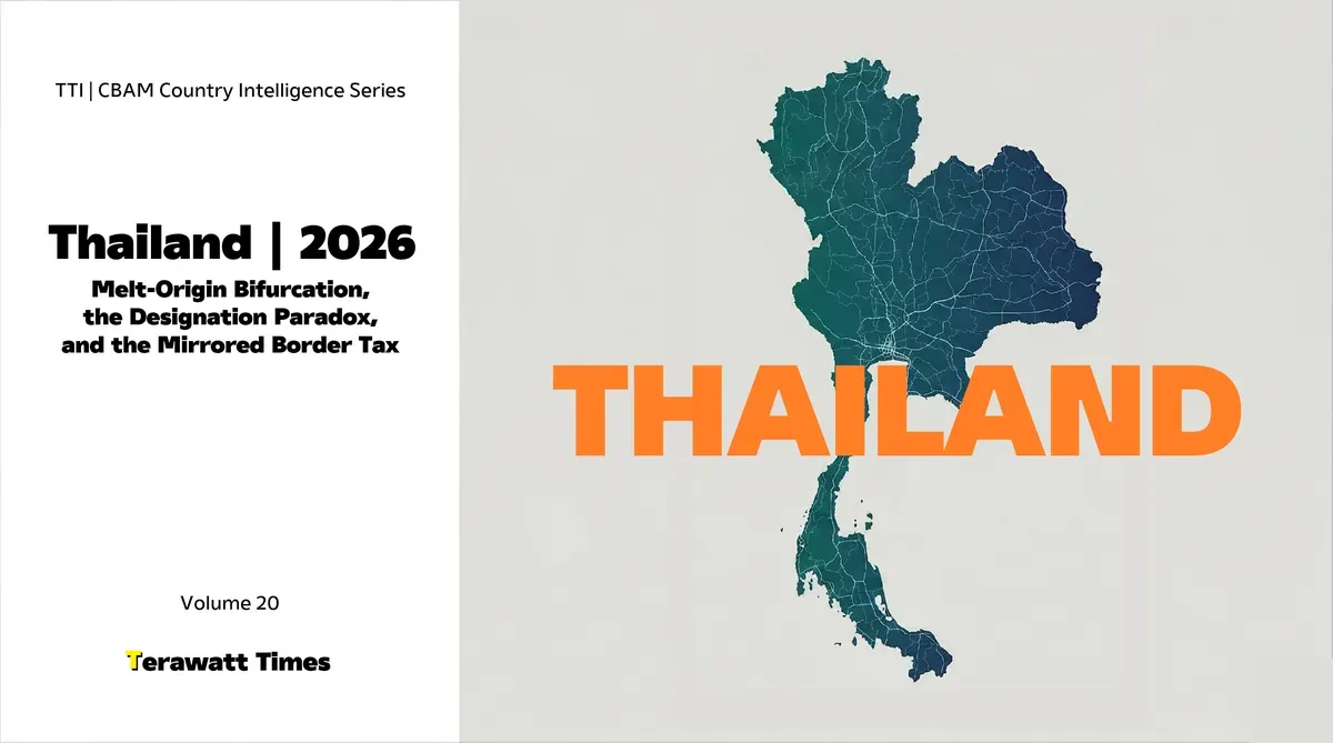 CBAM Country Intelligence Thailand 2026: Melt-Origin Bifurcation, the Designation Paradox, and the Mirrored Border Tax