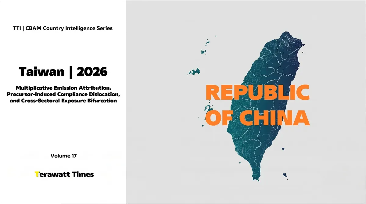 CBAM Country Intelligence Taiwan 2026: Multiplicative Emission Attribution, Precursor-Induced Compliance Dislocation, and Cross-Sectoral Exposure Bifurcation