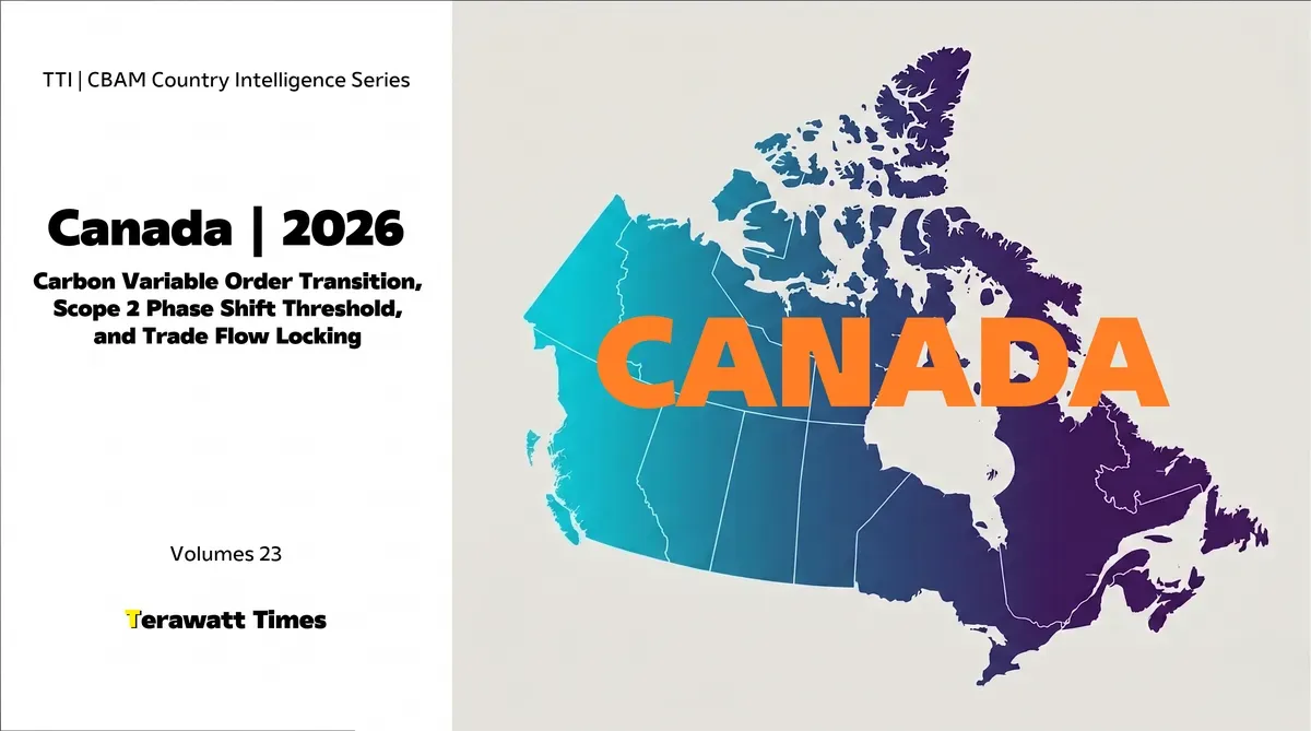 CBAM Country Intelligence Canada 2026: Carbon Variable Order Transition, Scope 2 Phase Shift Threshold, and Trade Flow Locking