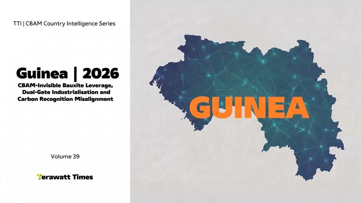 CBAM Country Intelligence Guinea 2026: CBAM-Invisible Bauxite Leverage, Dual-Gate Industrialisation and Carbon Recognition Misalignment