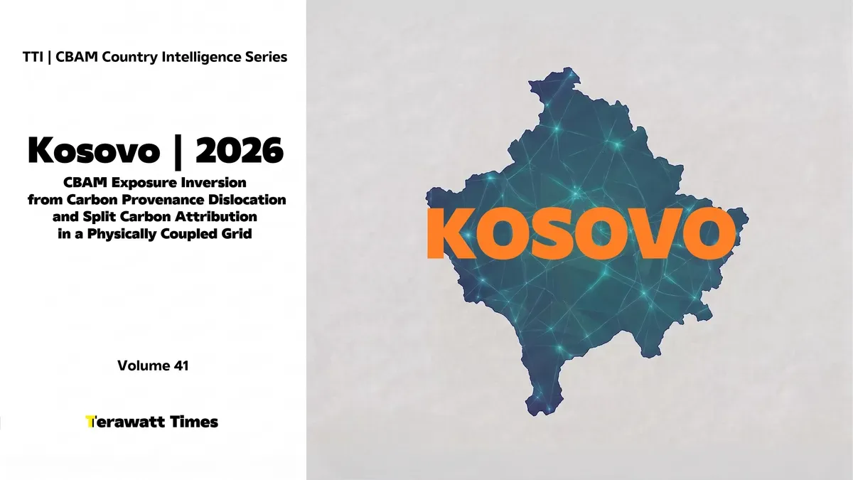 CBAM Country Intelligence Kosovo 2026: CBAM Exposure Inversion from Carbon Provenance Dislocation and Split Carbon Attribution in a Physically Coupled Grid