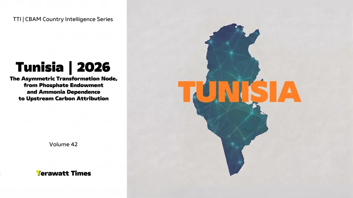 CBAM Country Intelligence Tunisia 2026: The Asymmetric Transformation Node, from Phosphate Endowment and Ammonia Dependence to Upstream Carbon Attribution