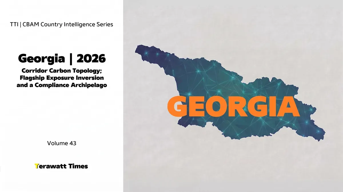 CBAM Country Intelligence Georgia 2026: Corridor Carbon Topology, Flagship Exposure Inversion and a Compliance Archipelago