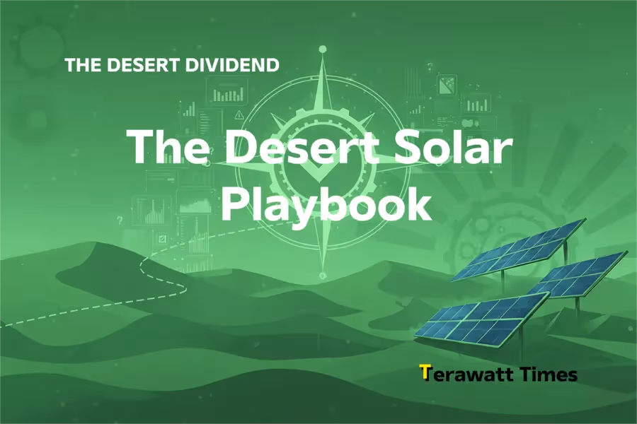 The Desert Solar Playbook