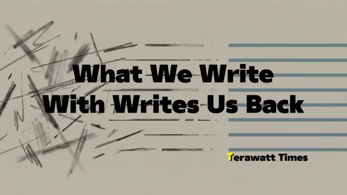 What We Write With Writes Us Back