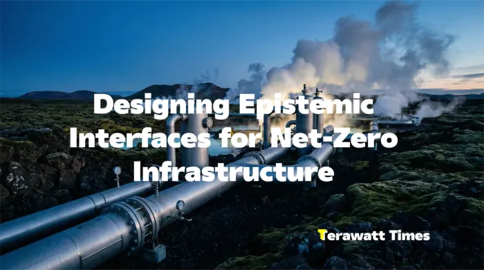 Designing Epistemic Interfaces for Net-Zero Infrastructure
