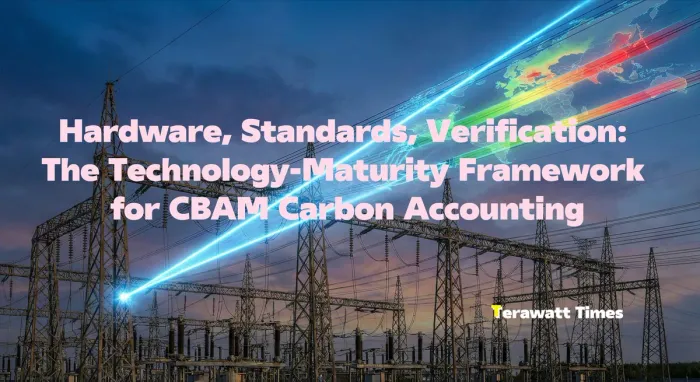 Hardware, Standards, Verification: The Technology-Maturity Framework for CBAM Carbon Accounting
