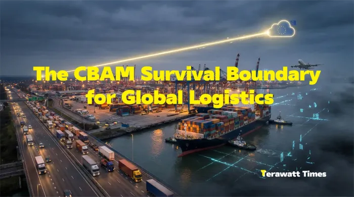 The CBAM Survival Boundary for Global Logistics: Carbon Data and Competitive Restructuring Through a Tri-Flow Coupling Framework