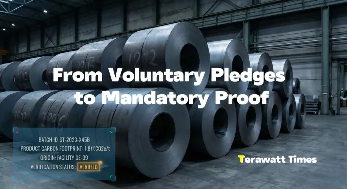 From Voluntary Pledges to Mandatory Proof: CBAM, DPP, and the Rise of Verification Imperium