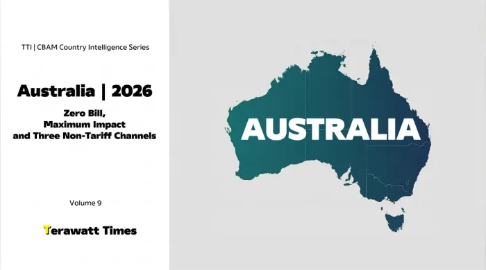 CBAM Country Intelligence Australia 2026: Zero Bill, Maximum Impact and Three Non-Tariff Channels