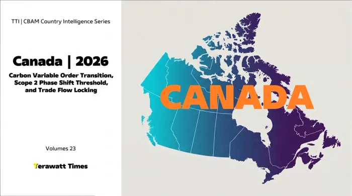 CBAM Country Intelligence Canada 2026: Carbon Variable Order Transition, Scope 2 Phase Shift Threshold, and Trade Flow Locking