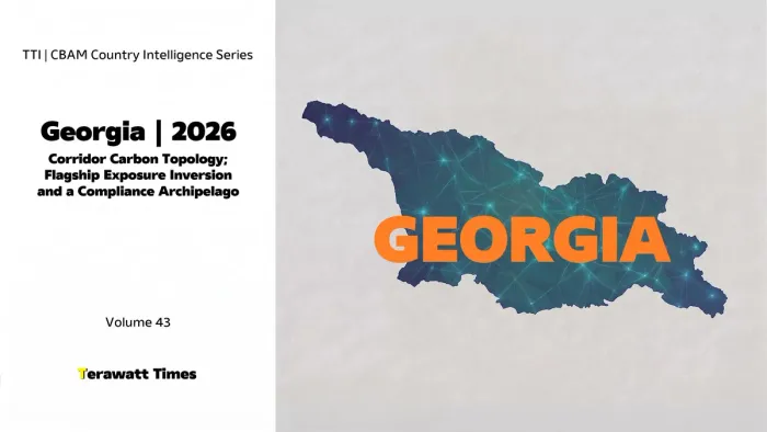 CBAM Country Intelligence Georgia 2026: Corridor Carbon Topology, Flagship Exposure Inversion and a Compliance Archipelago